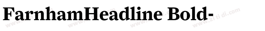 FarnhamHeadline Bold字体转换